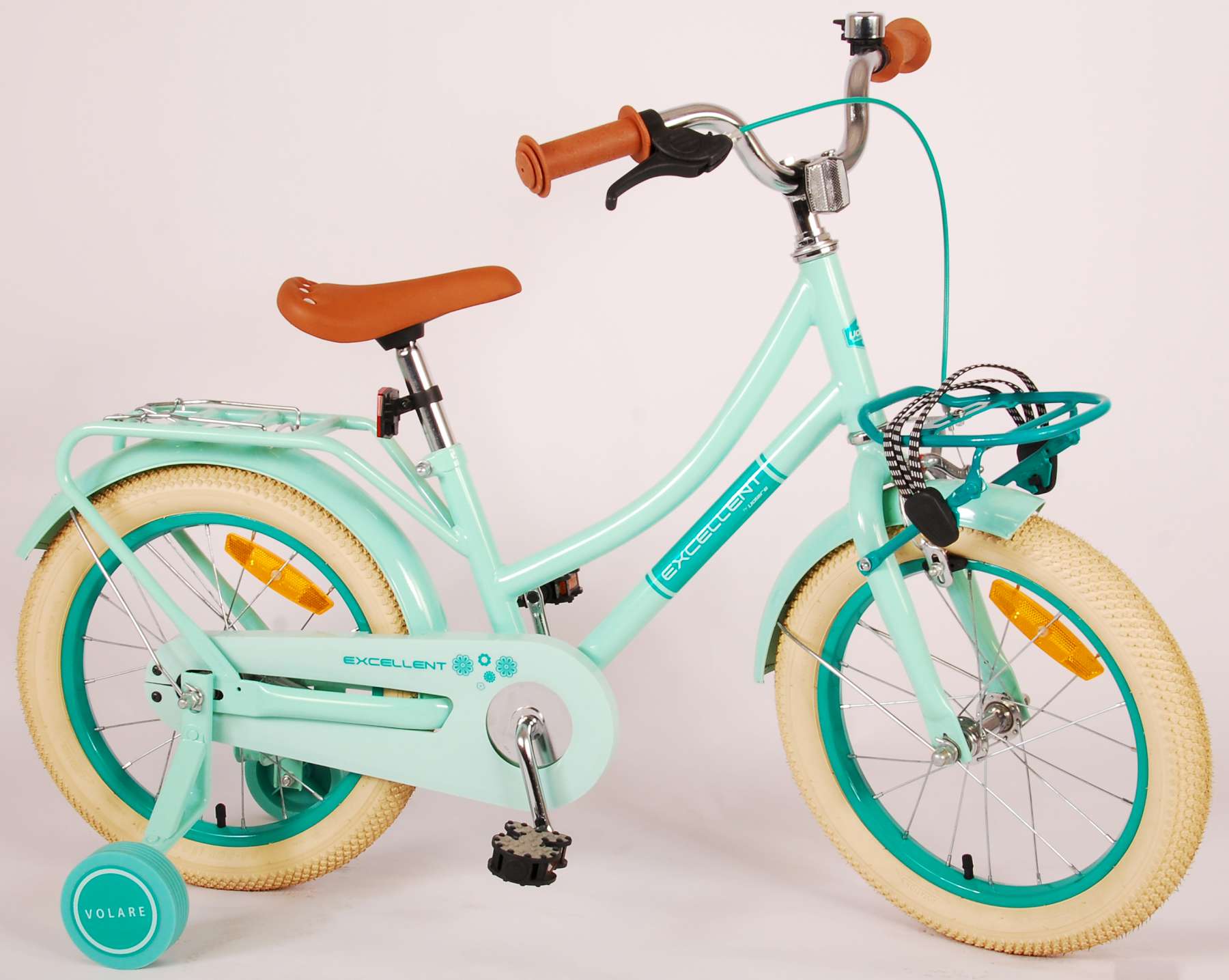 Kinderfahrrad Excellent Fahrrad für Mädchen 16 Zoll Kinderrad in Grün