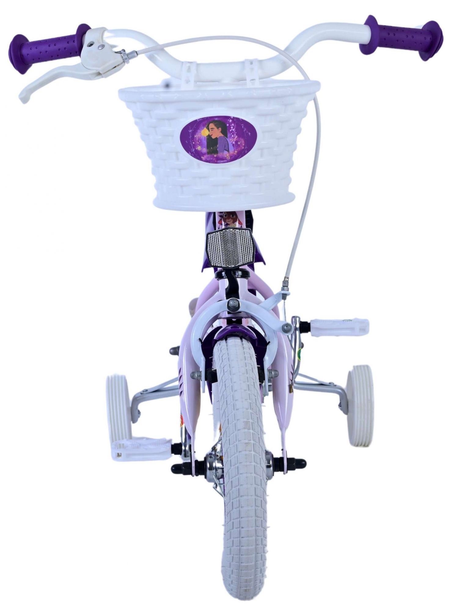 Kinderfahrrad Disney Wish Fahrrad für Mädchen 12 Zoll Lila Kinderrad