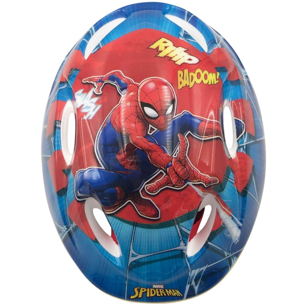 Fahrradhelm Marvel Spiderman Helm in Blau Rot 51 - 55 cm Kinderhelm