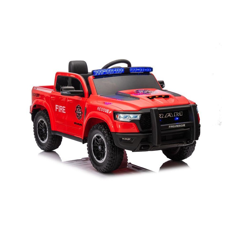 ES-Toys Kinderfahrzeug – Elektro Auto „Feuerwehr Dodge RAM“ – 12V10AH Akku,4 Motoren- 2,4Ghz Fernsteuerung, MP3+Sirene ES-Toys Kinderfahrzeug – Elektro Auto „Feuerwehr Dodge RAM“ – 12V10AH Akku,4 Motoren- 2,4Ghz Fernsteuerung, MP3+Sirene