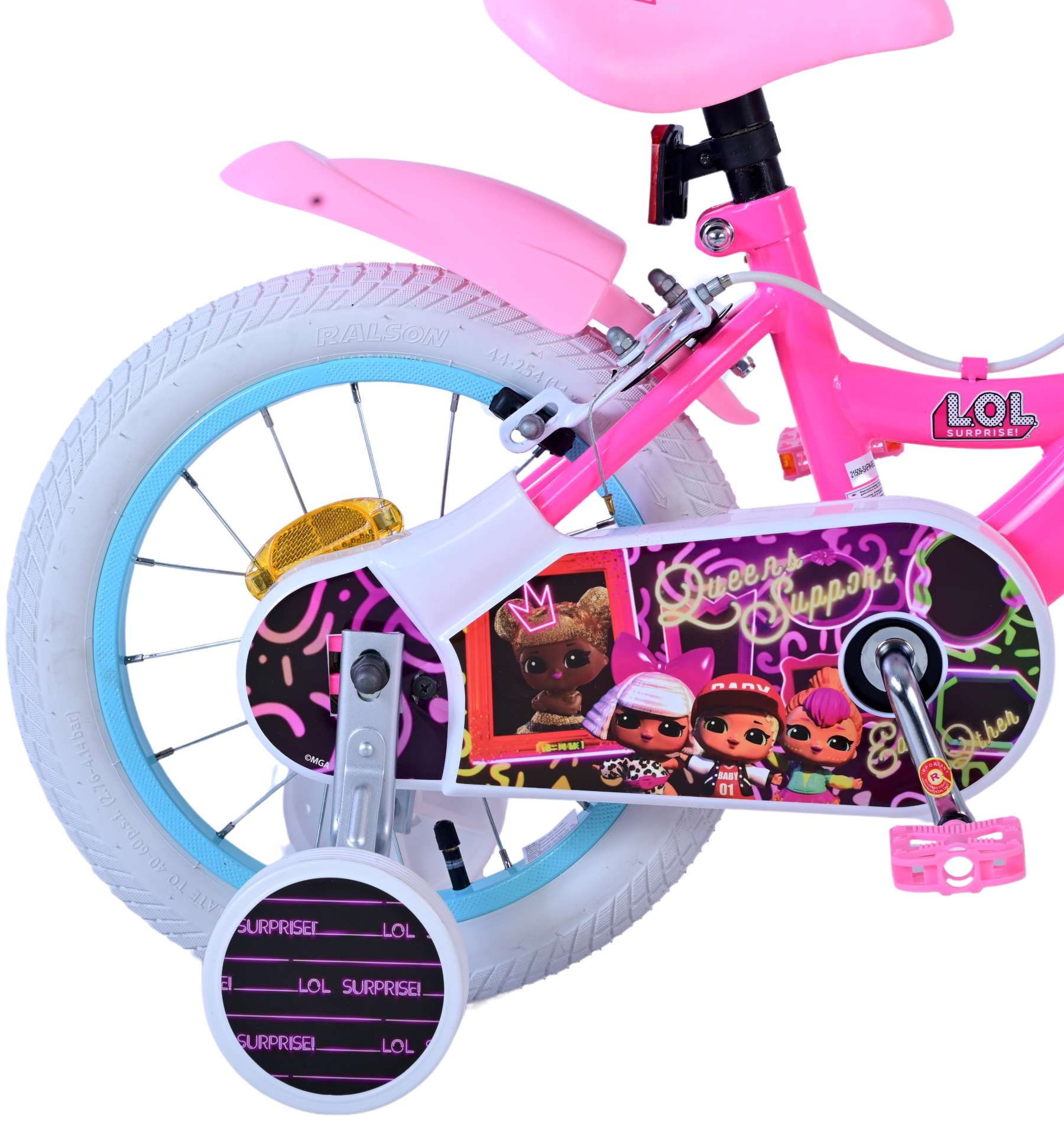 Kinderfahrrad LOL Surprse für Mädchen Fahrrad Rosa 14 Zoll Kinderrad