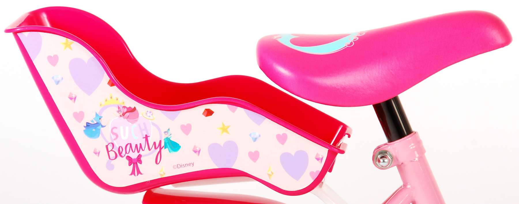 Kinderfahrrad Disney Princess für Mädchen 14 Zoll Kinderrad in Pink