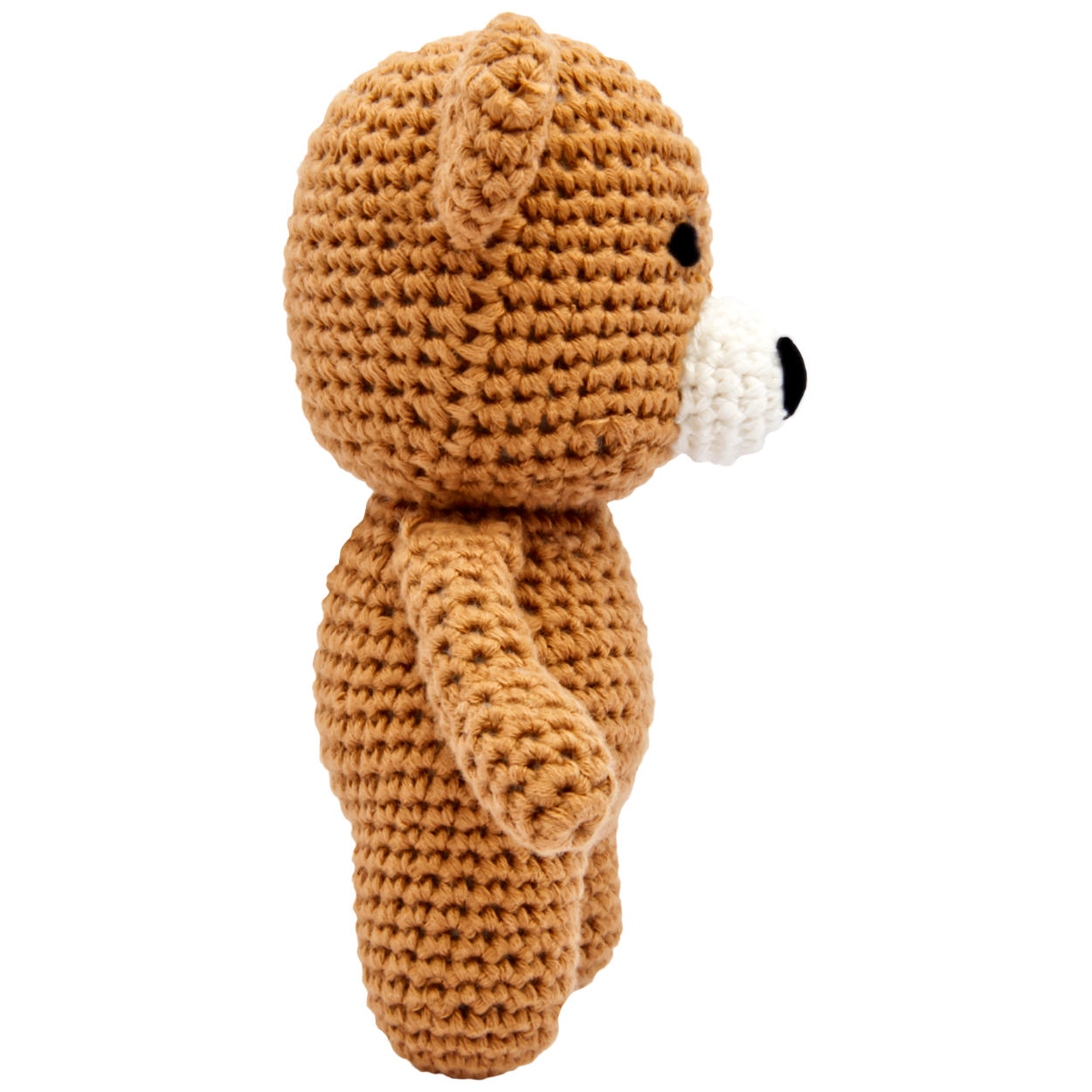 Handgestrickter Bär gehäkelt aus Baumwolle Spielzeug 15 cm Handgestrickter Bär gehäkelt aus Baumwolle Spielzeug 15 cm