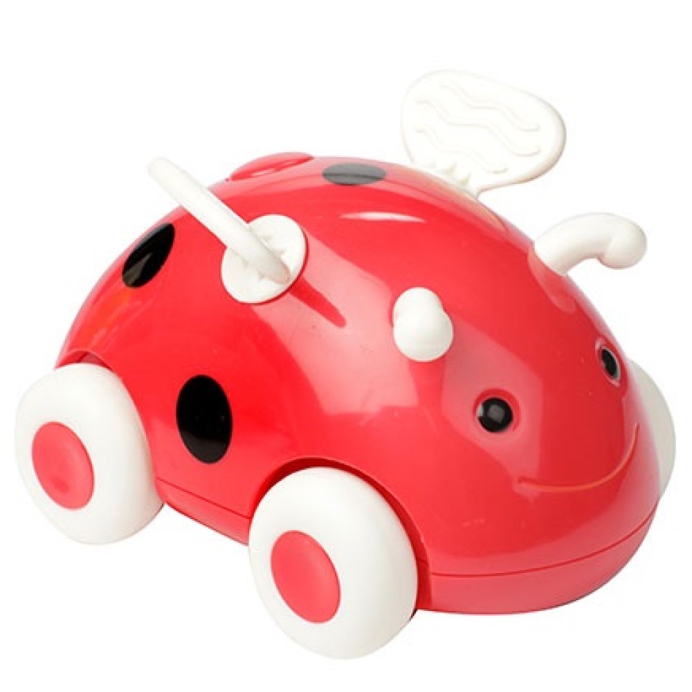 Baby Insekten-Auto mit Rückzugmotor Biene oder Marienkäfer