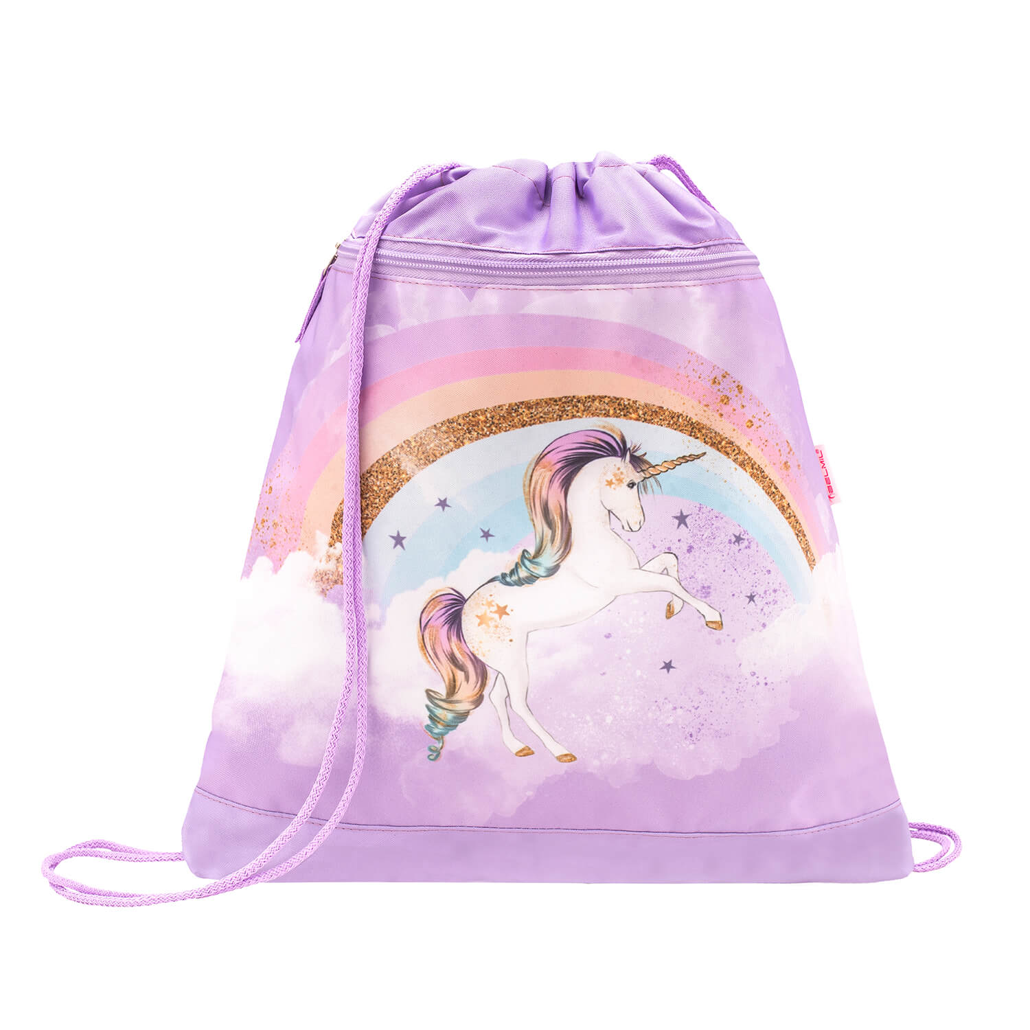 Belmil Mini-Fit ergonomisches Schulranzen-Set 4-teilig "Rainbow Unicorn" mit Brustgurt Belmil Mini-Fit ergonomisches Schulranzen-Set 4-teilig "Rainbow Unicorn" mit Brustgurt