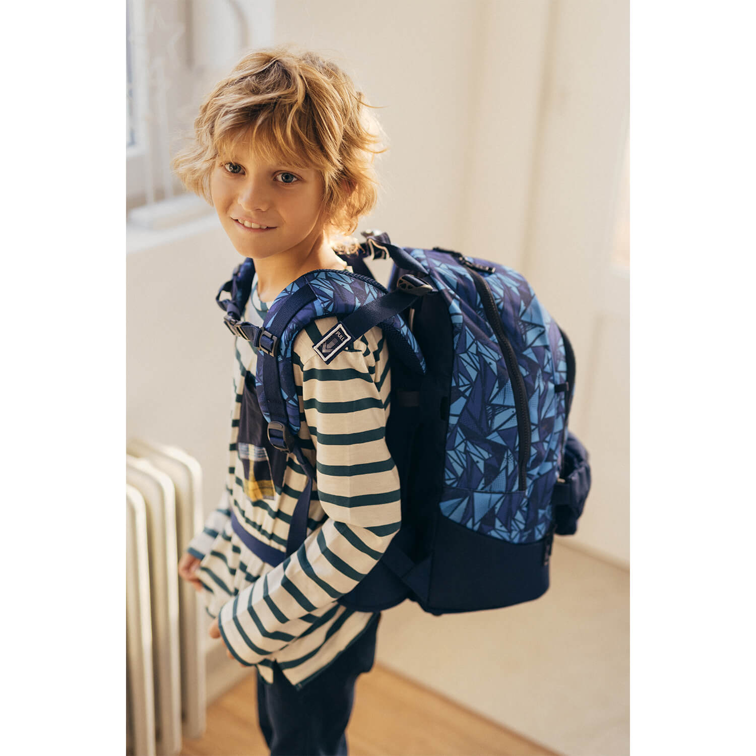 2-IN-1 Schultasche & Gürteltasche 2-Teile Ranzen Glacier Blue Rucksack