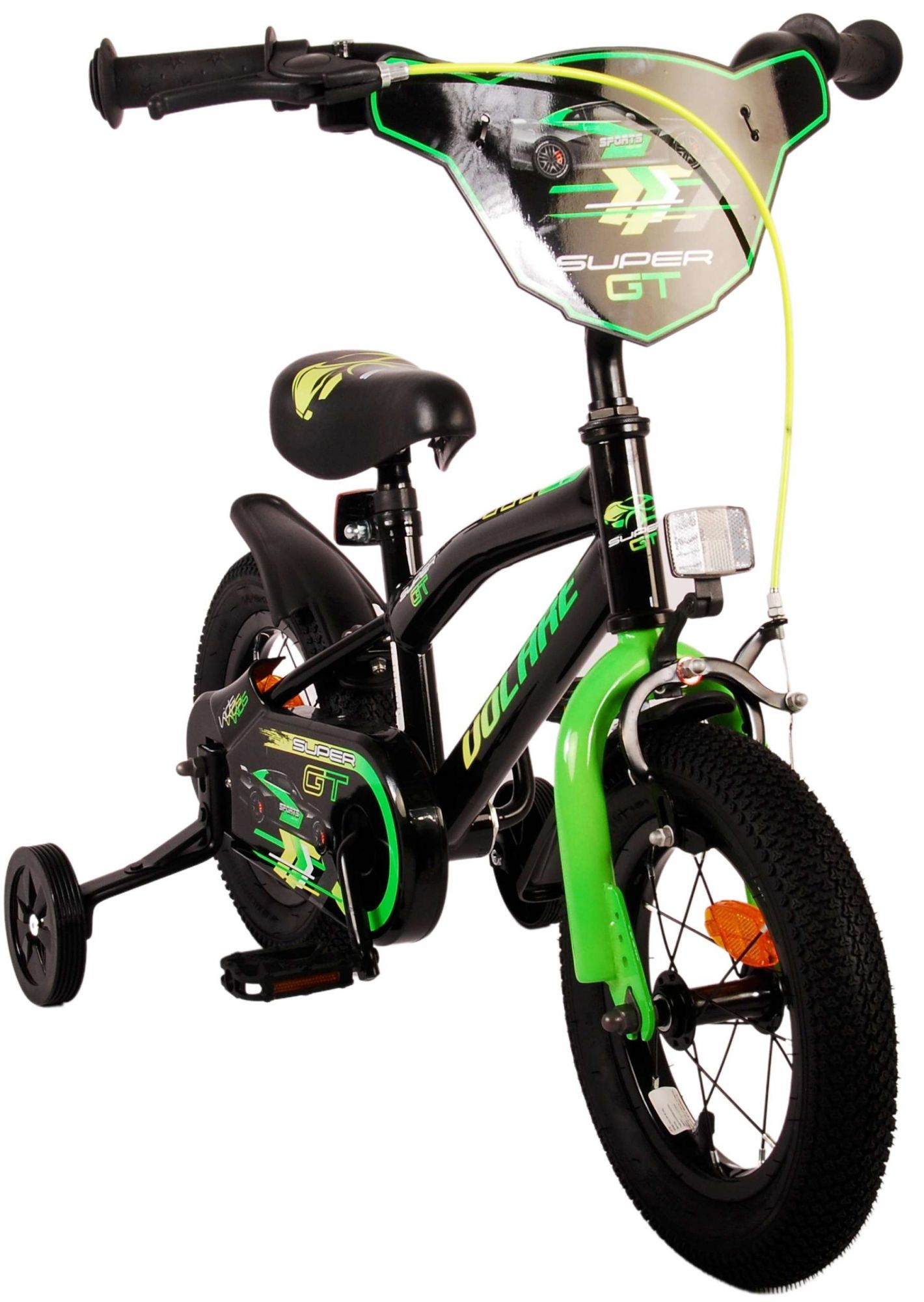 Kinderfahrrad Super GT für Jungen 12 Zoll Kinderrad in Grün Fahrrad