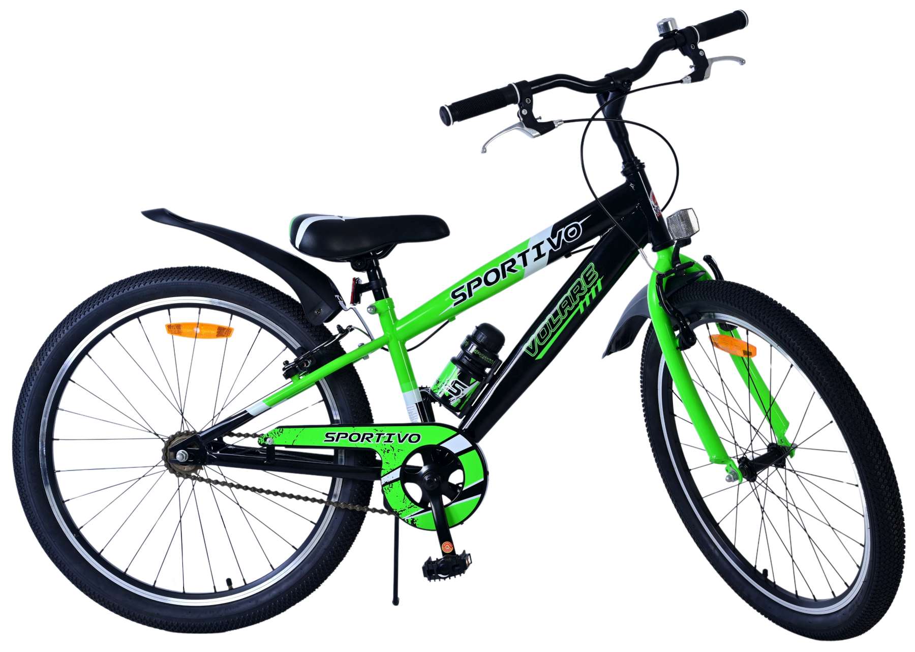 Kinderfahrrad Sportivo Jungen 24 Zoll Kinderrad Grün Zwei Handbremsen