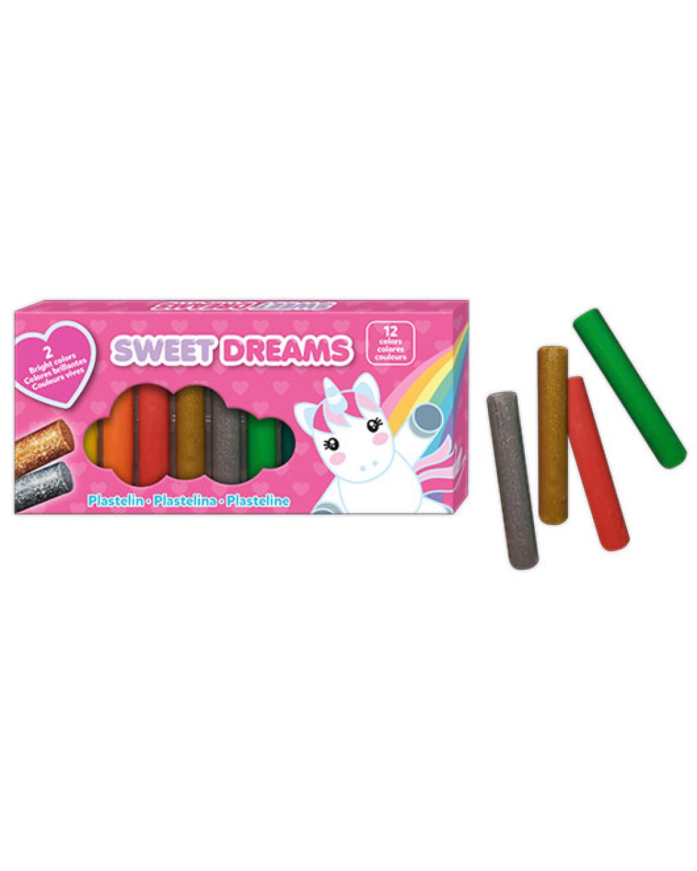 Knete Einhorn 12 Stück SWEET DREAMS Knete Einhorn 12 Stück SWEET DREAMS