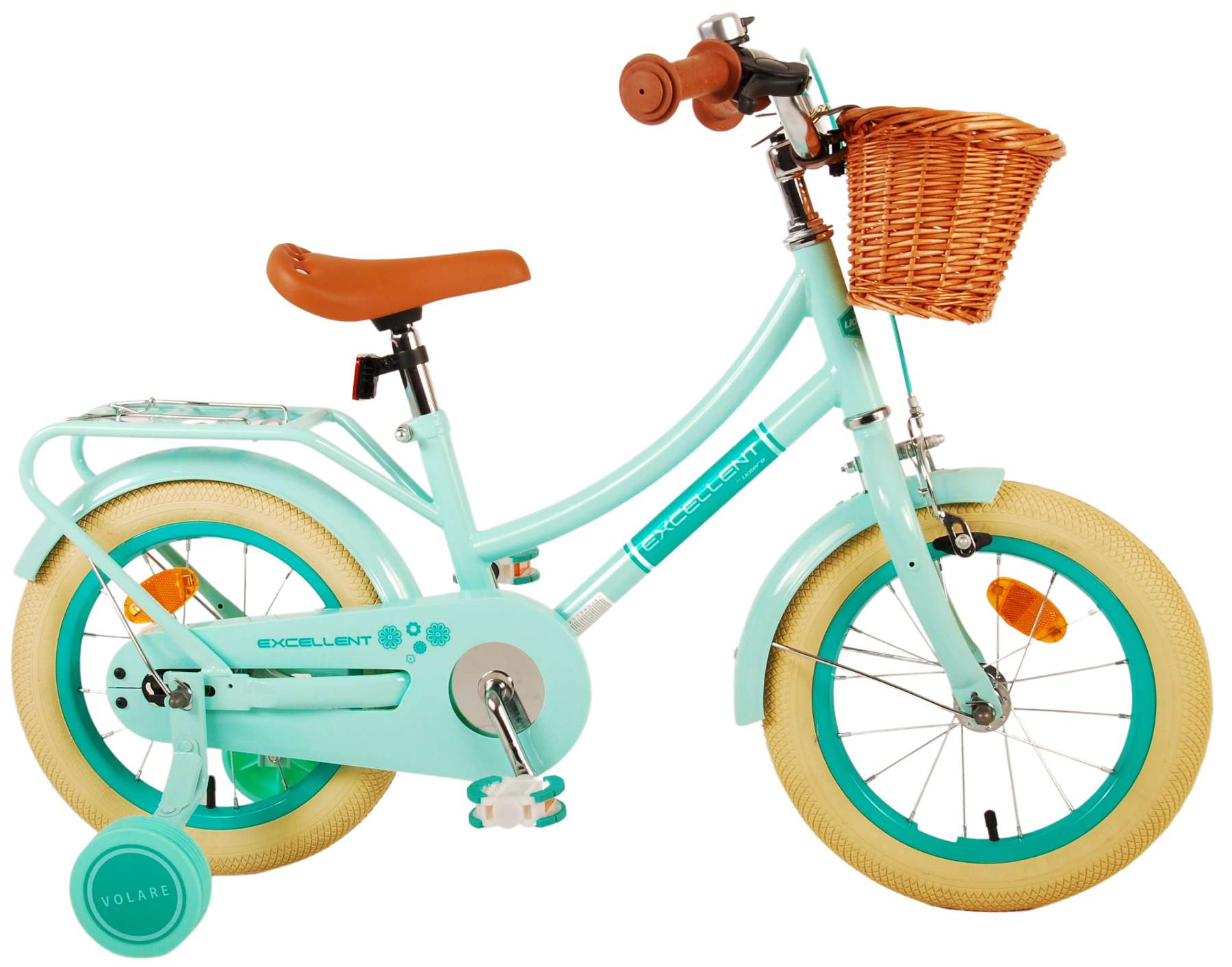 Kinderfahrrad Excellent für Mädchen 14 Zoll Kinderrad in Grün Fahrrad