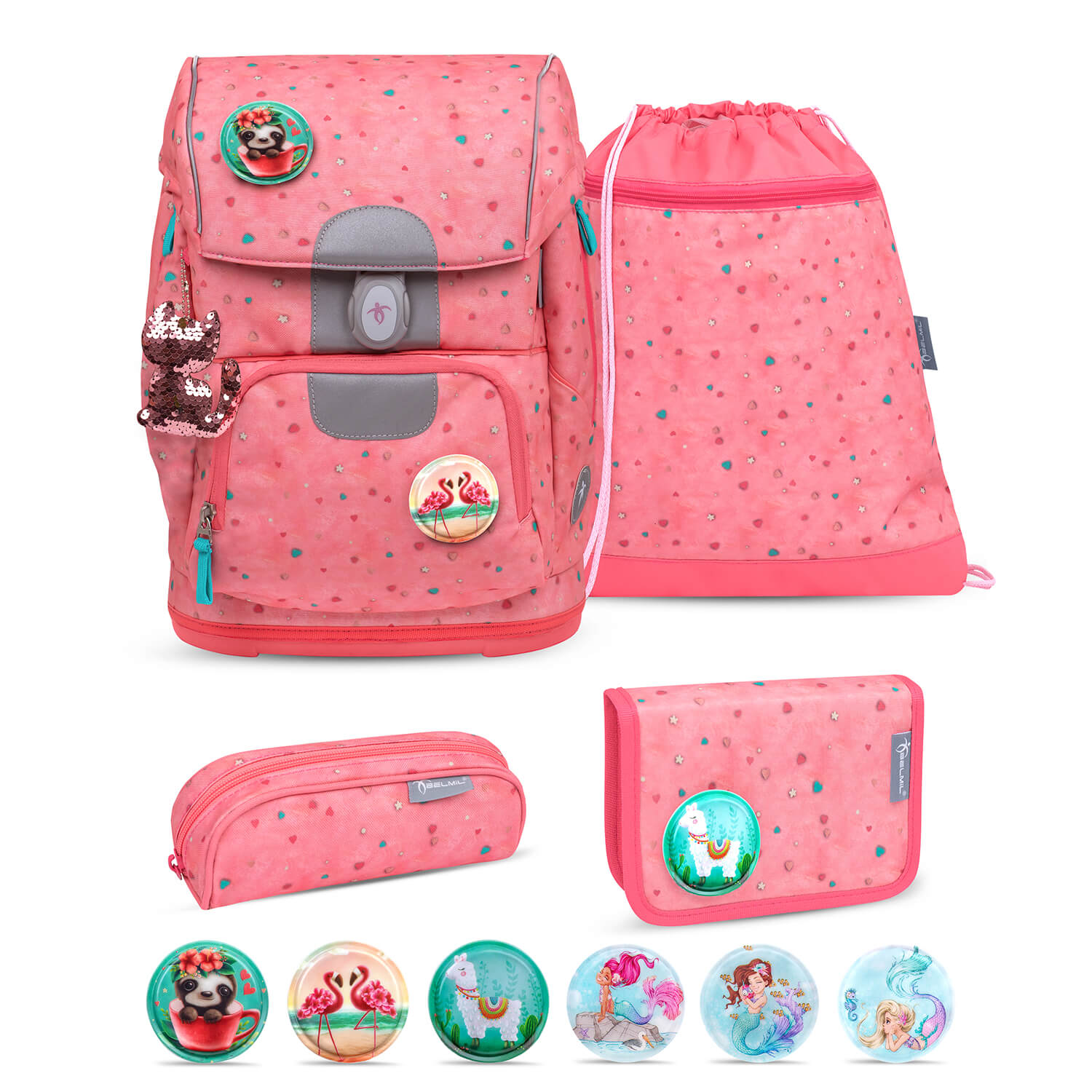 Rucksack Motion ergonomisches Schulranzen Set 5-teile Blue Bird Tasche Rucksack Motion ergonomisches Schulranzen Set 5-teile Blue Bird Tasche