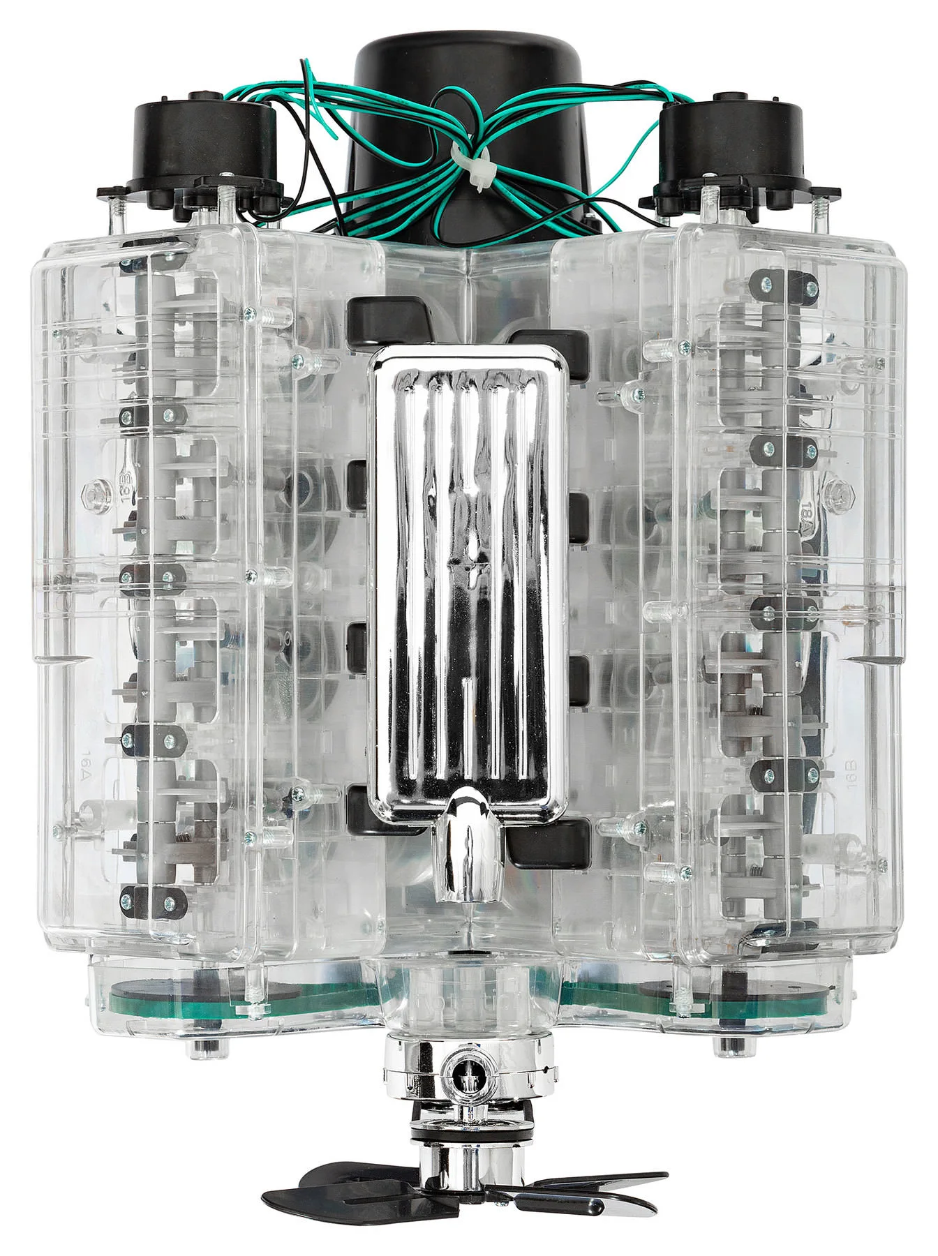 Technikbausatz V8-Motor mit Soundmodul Sportwagen-Motor 250 Bauteile