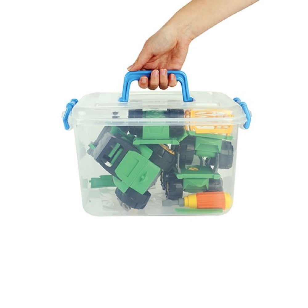 TRAKTOR + Anhänger mit Schraubendreher zum reparieren TRAKTOR + Anhänger mit Schraubendreher zum reparieren