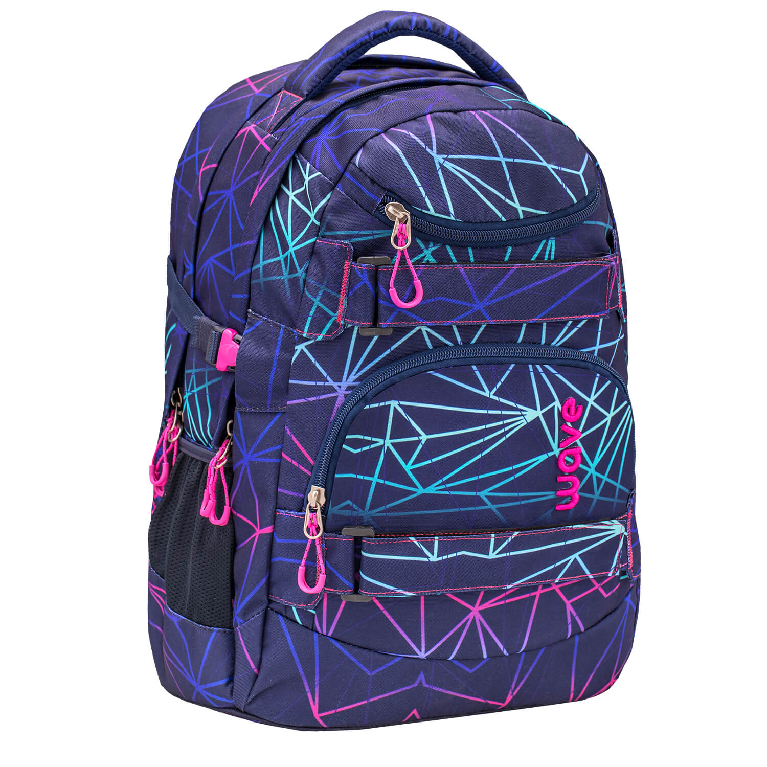 Rucksack Infinity Schulrucksack "Stripes Purple"