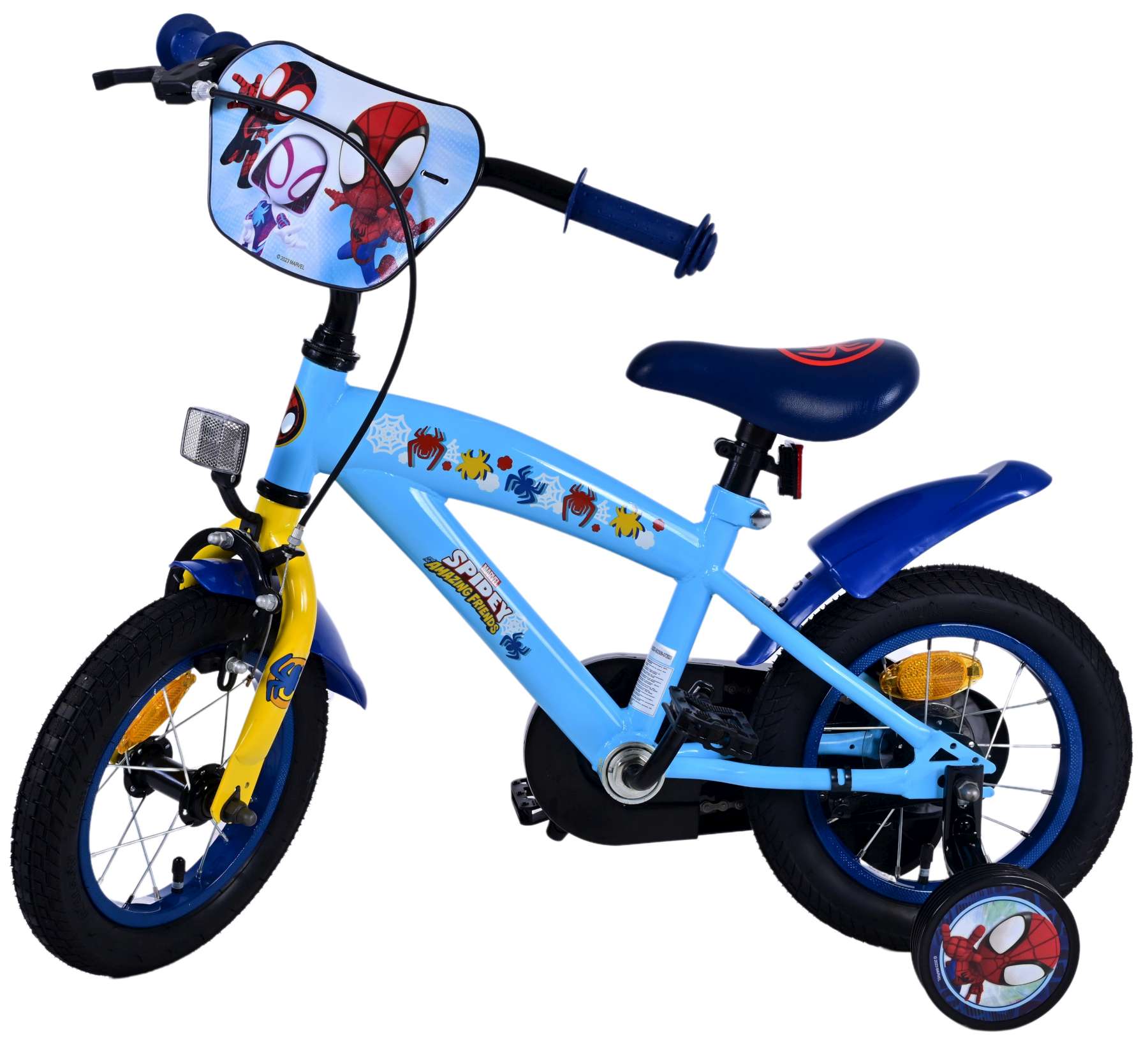 Kinderfahrrad Spidey für Jungen 12 Zoll Kinderrad in Blau