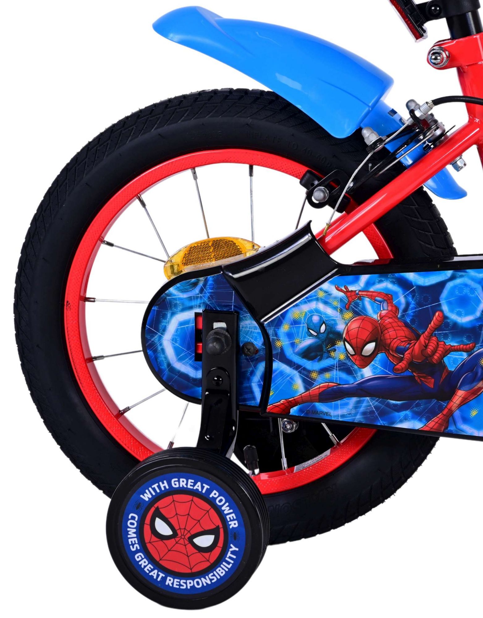 Kinderfahrrad Ultimate Spider-Man Blau/Rot Jungen 14 Zoll Kinderrad