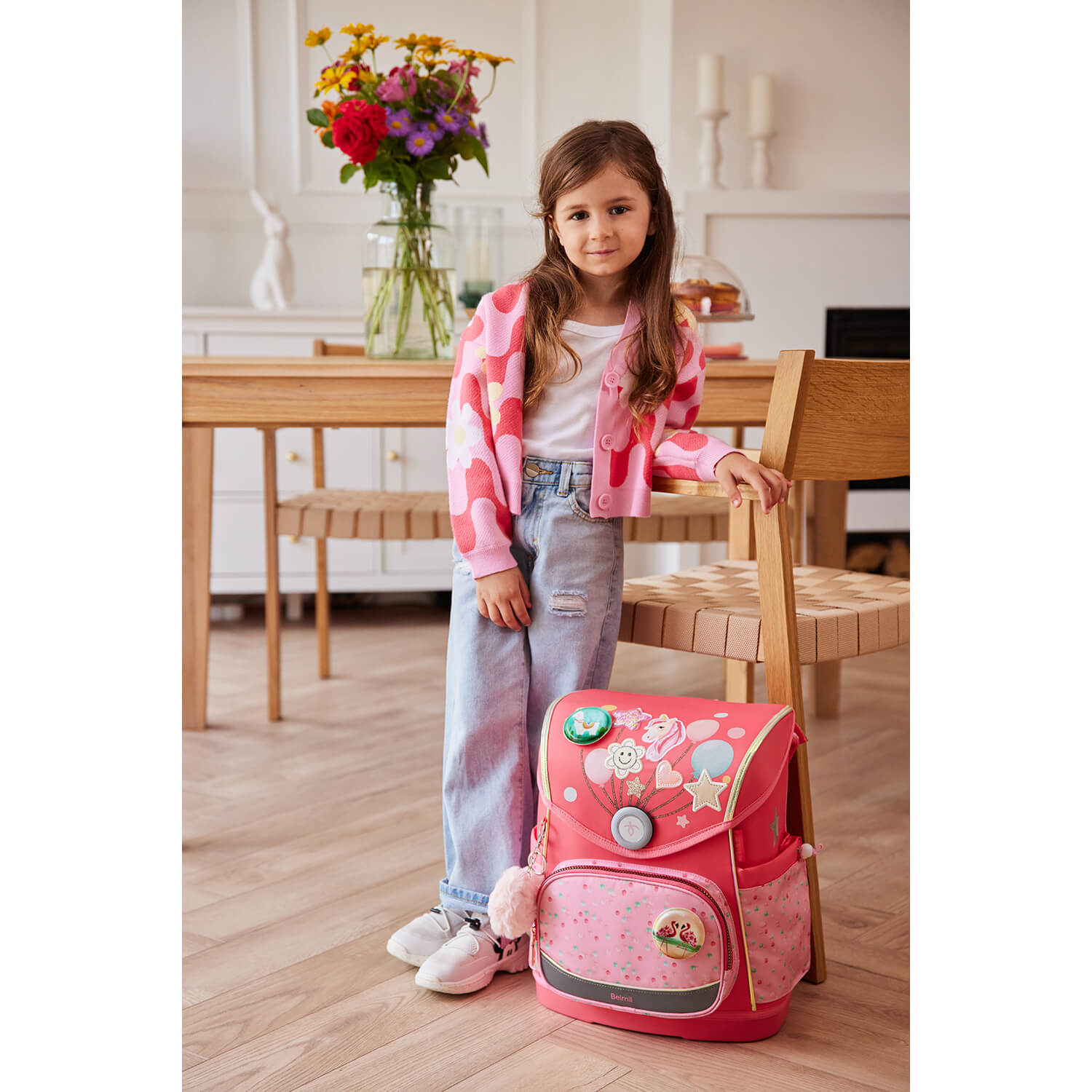 Rucksack Compact Plus Premium Schulranzen Set 5-t. Rose Quartz Tasche