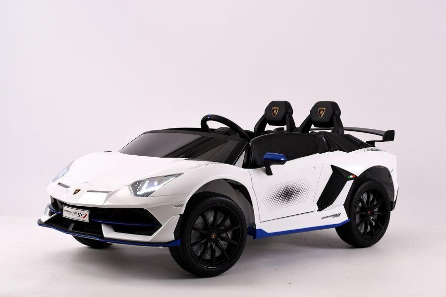 Elektro Kinderfahrzeug "Lamborghini Aventador SVJ Xago 2 Sitzer" MP3, Ledersitz