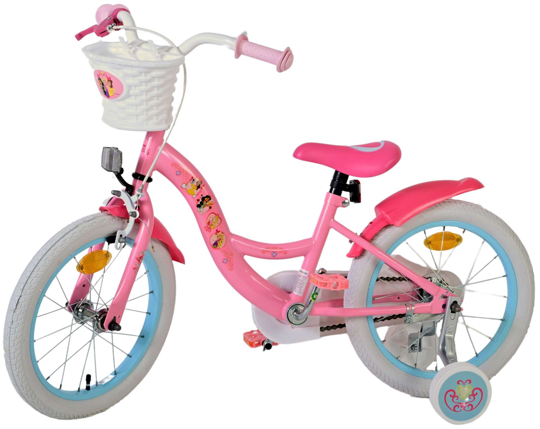 Kinderfahrrad Disney Princess Mädchen Fahrrad 16 Zoll Rosa Kinderrad