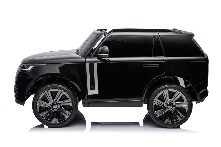 ES-Toys Kinderfahrzeug – Elektro Auto „Land Rover Range Rover“ 2 Sitzer – 12V14AH, 4 Motoren- 2,4Ghz, Bluetooth, Ledersitz+EVA+Lackiert – Schwarz ES-Toys Kinderfahrzeug – Elektro Auto „Land Rover Range Rover“ 2 Sitzer – 12V14AH, 4 Motoren- 2,4Ghz, Bluetooth, Ledersitz+EVA+Lackiert – Schwarz