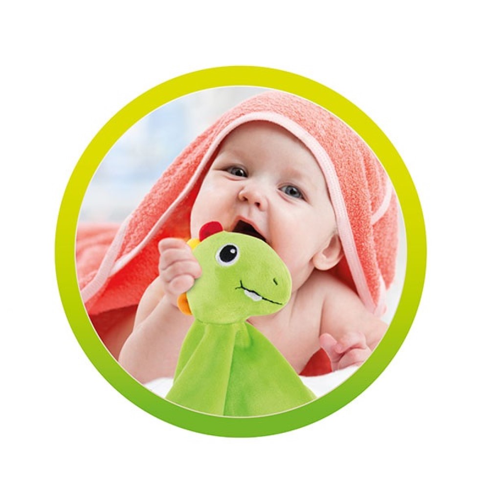 LITTLE STARS Baby Schmusetuch mit Rassel Dino LITTLE STARS Baby Schmusetuch mit Rassel Dino
