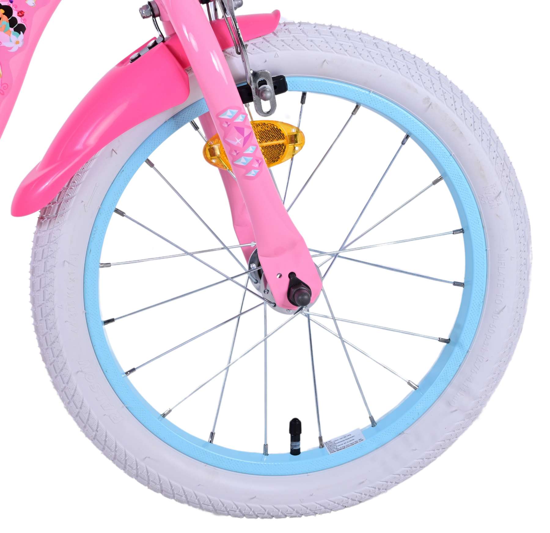 Kinderfahrrad Disney Princess für Mädchen 16 Zoll Kinderrad in Rosa