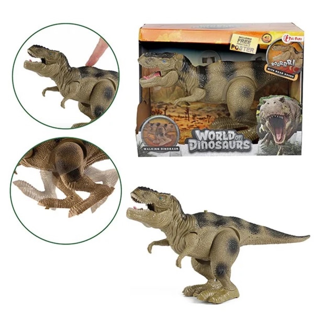 Dinosaurier T-Rex laufender Dino mit Ton