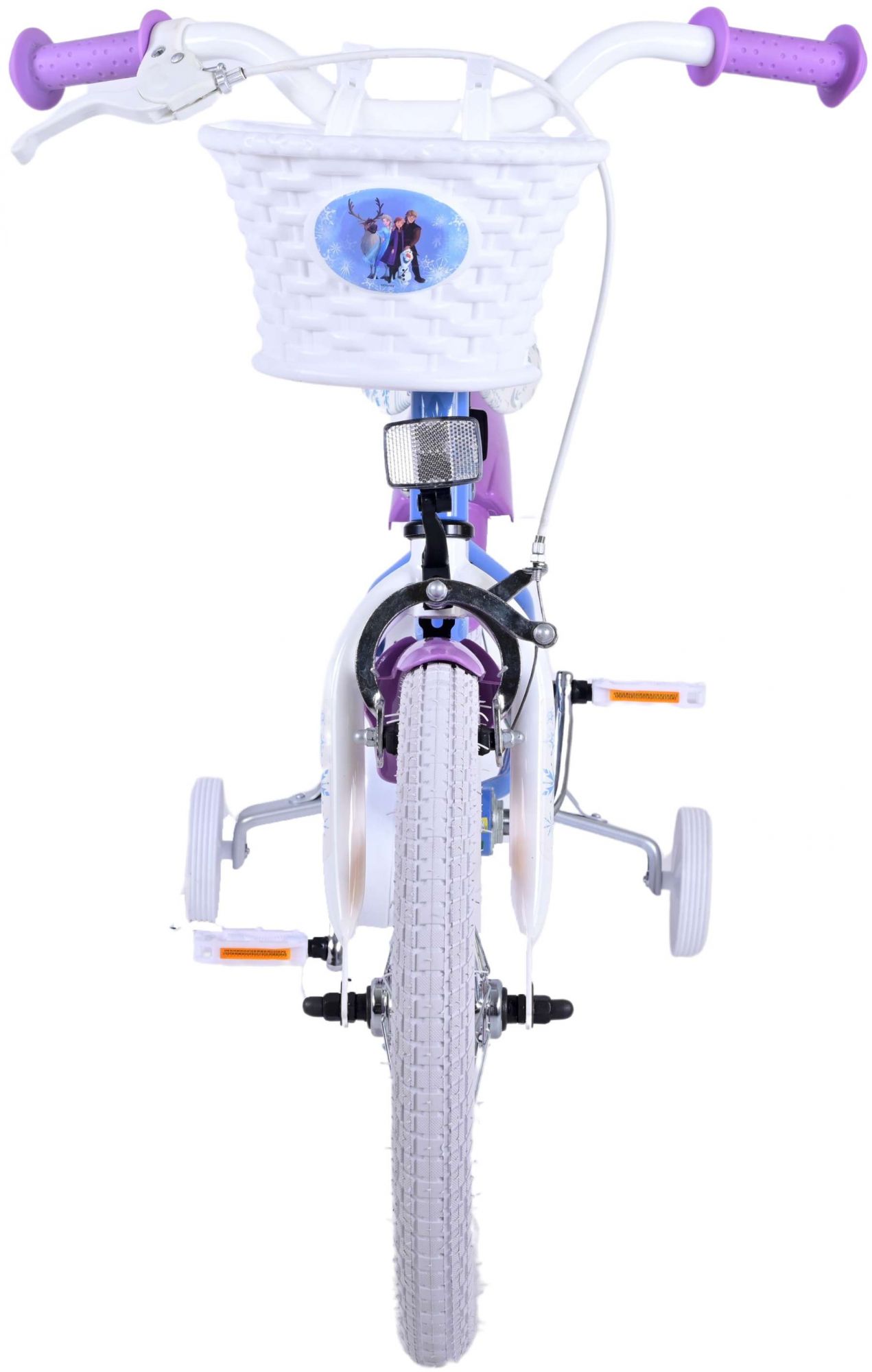 Kinderfahrrad Disney Frozen 2 für Mädchen 16 Zoll Kinderrad Blau/Lila