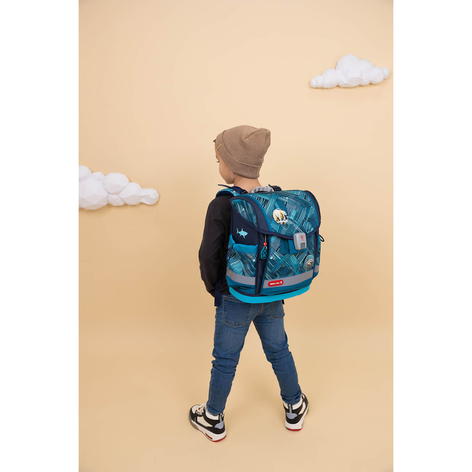 Rucksack Classy Plus ergonomisches Schulranzen-Set 5-teilig Ice Blue