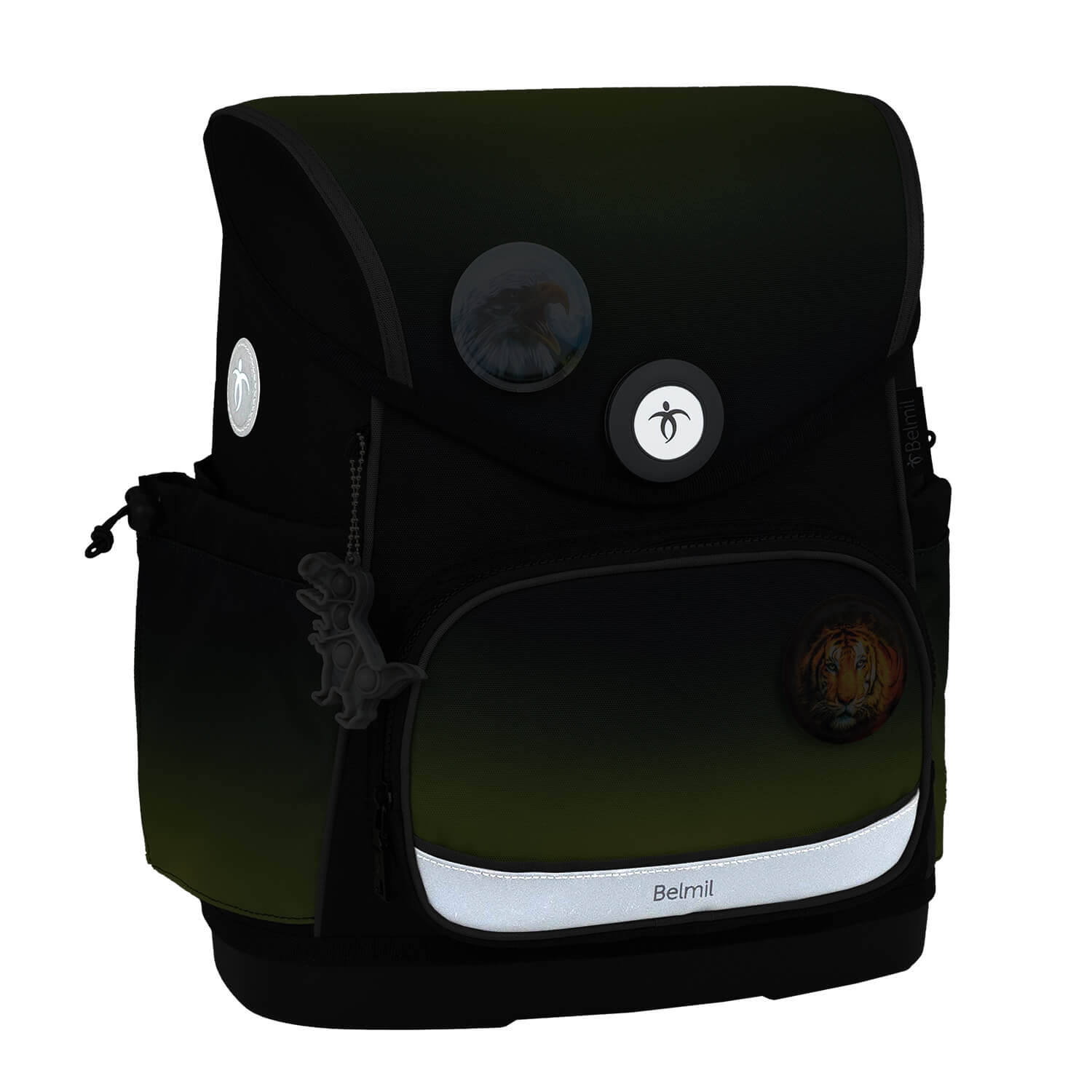 Rucksack Compact Plus Premium Schulranzen Set 5-t. Black Green Tasche