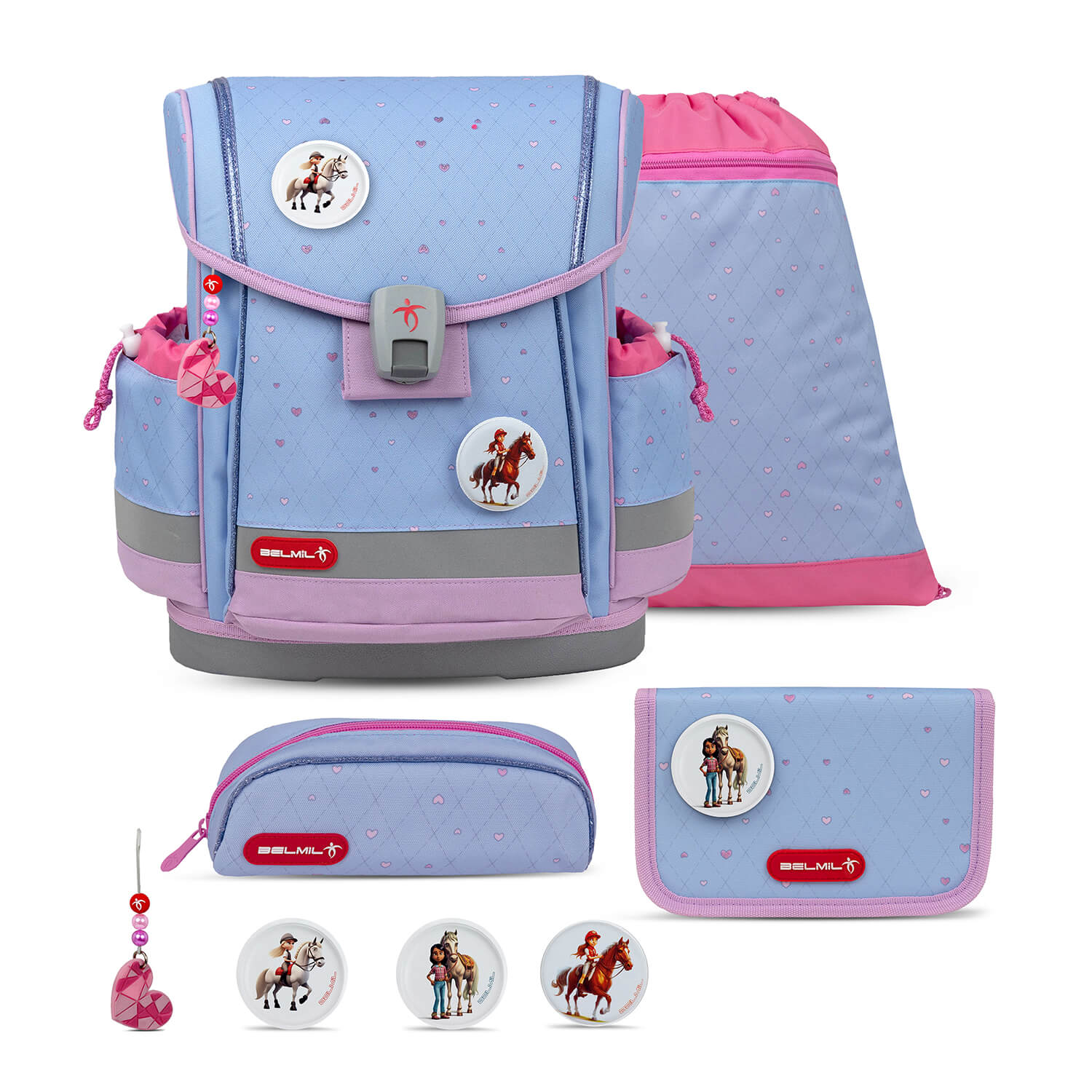 Rucksack Classy Plus ergonomisches Schulranzen-Set 5-teilig Lavander Rucksack Classy Plus ergonomisches Schulranzen-Set 5-teilig Lavander