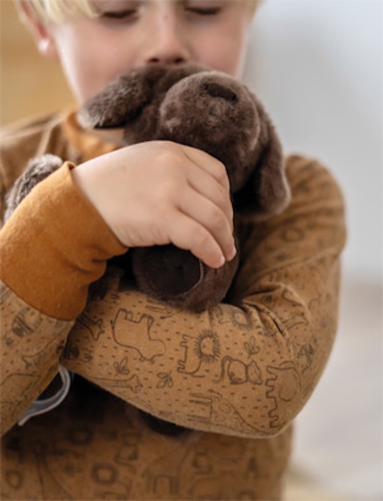 Hund mit Tasche und Pflege-Set Hund mit Tasche und Pflege-Set