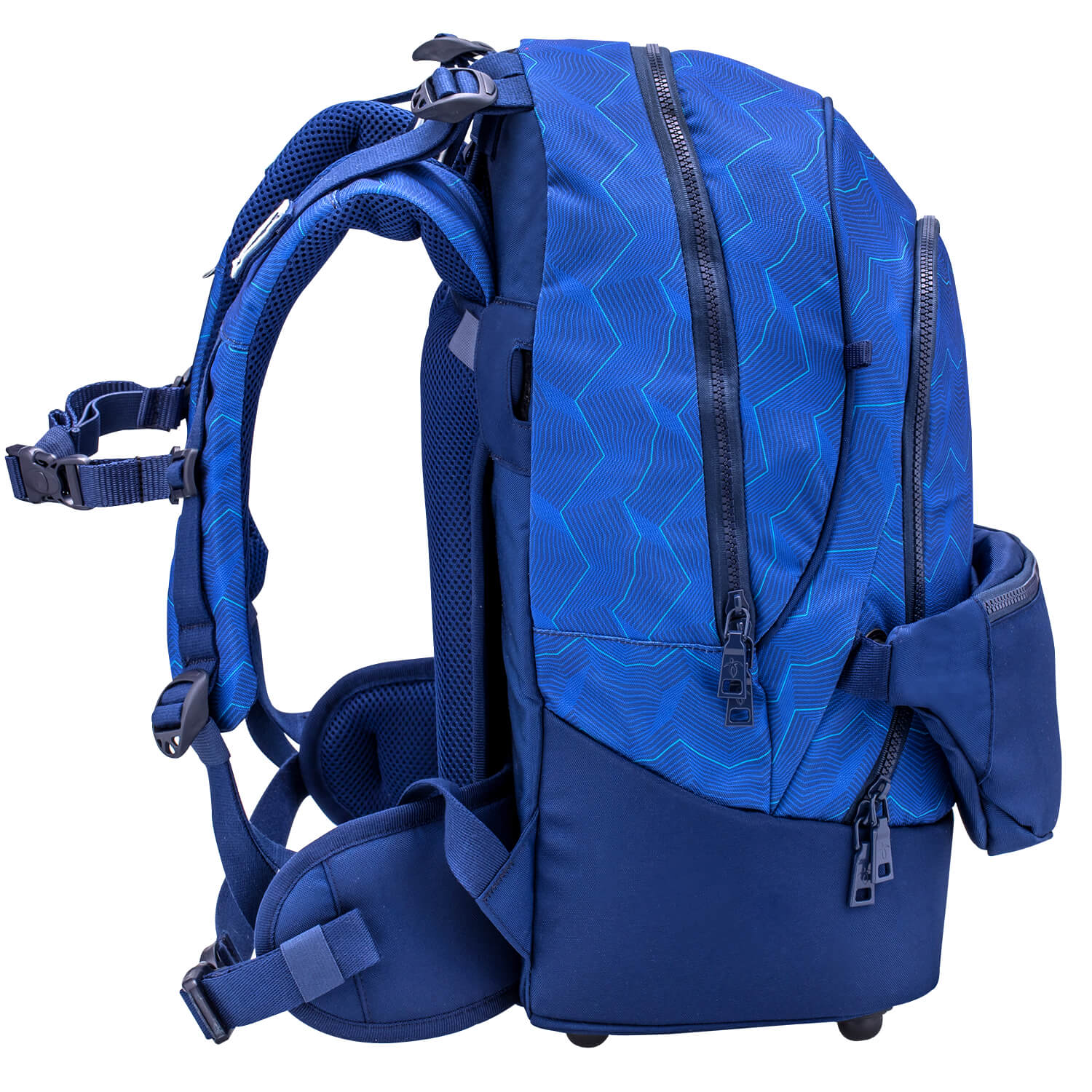 Ranzen 2-IN-1 Schultasche & Gürteltasche 2-teilig Rucksack Estate Blue