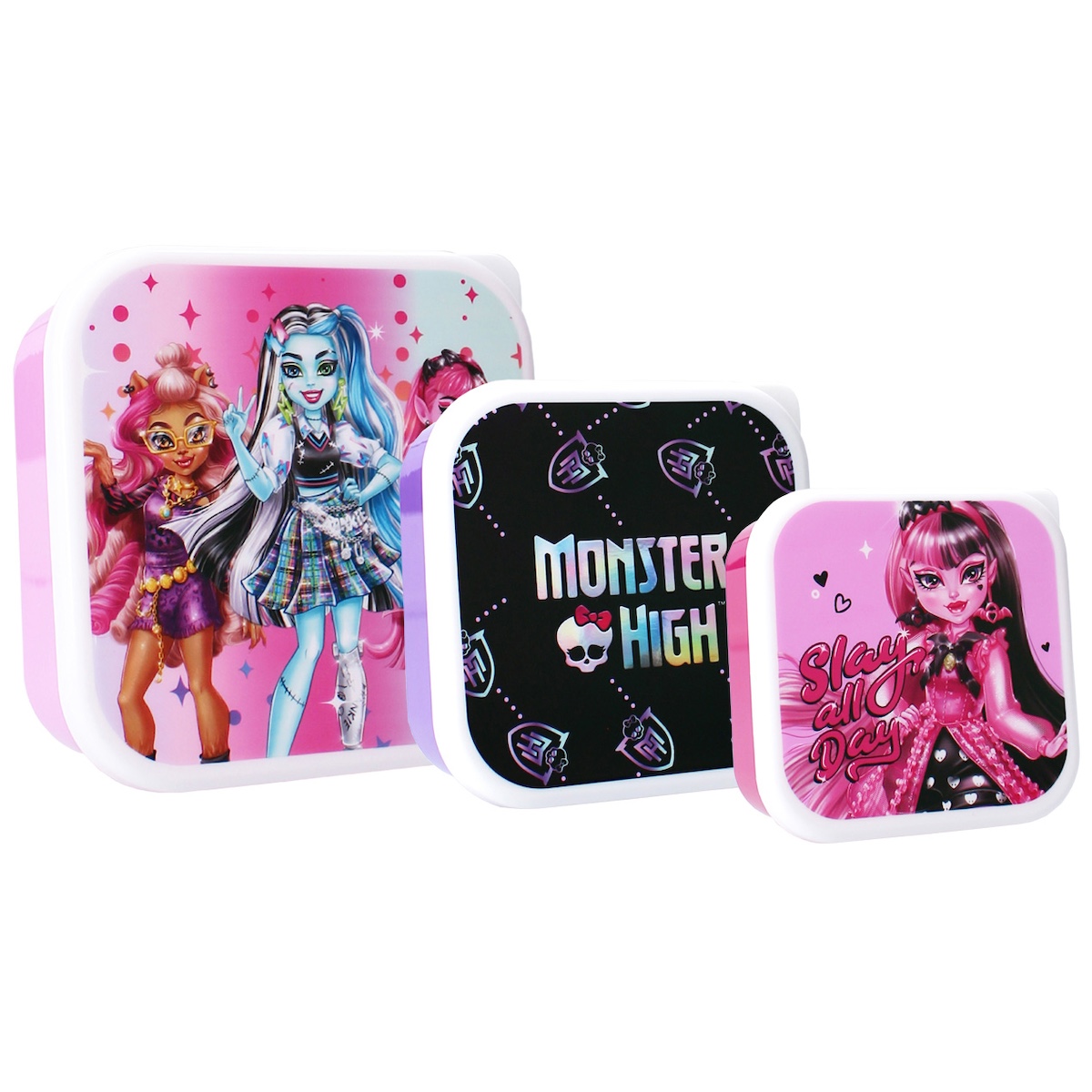Snackbox 3tlg. Monster High Let's Eat! Brotdose