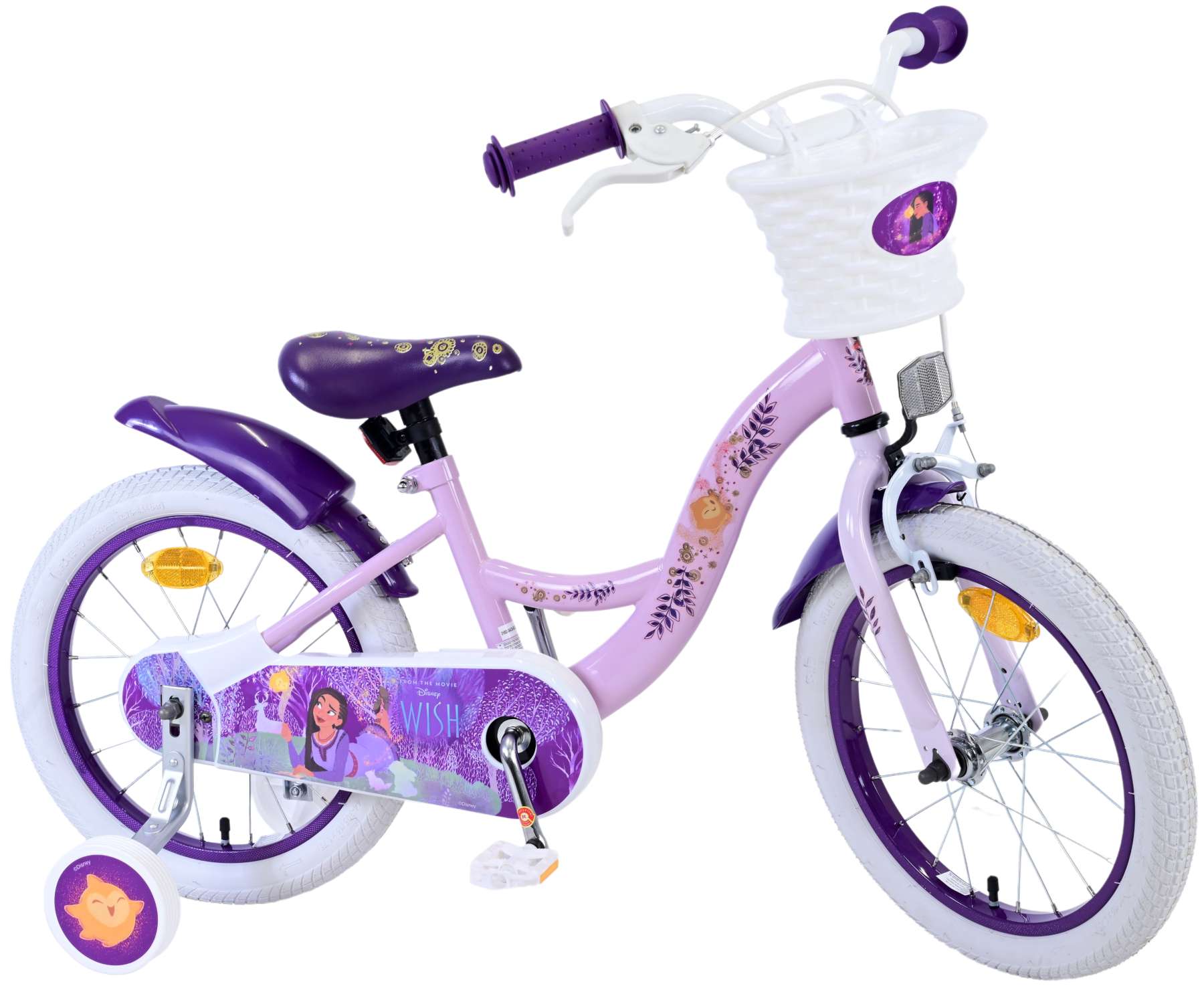 Kinderfahrrad Disney Wish Fahrrad für Mädchen 14 Zoll Kinderrad Rosa