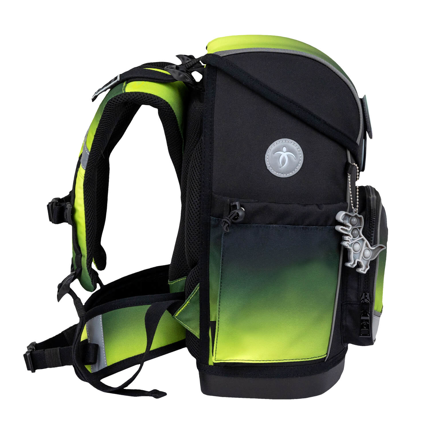 Rucksack Compact Plus Premium Schulranzen Set 5-t. Black Green Tasche