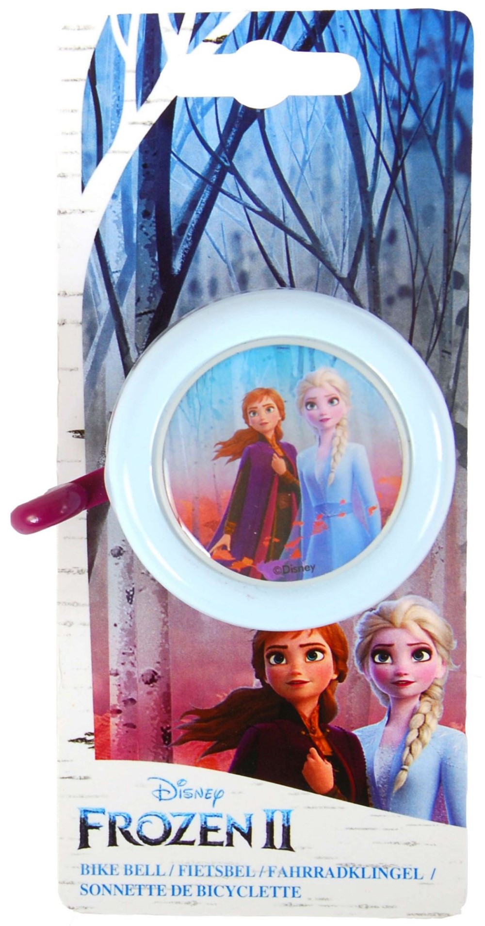 Fahrradklingel Disney Frozen die Eiskönigin für Mädchen in Hell Blau