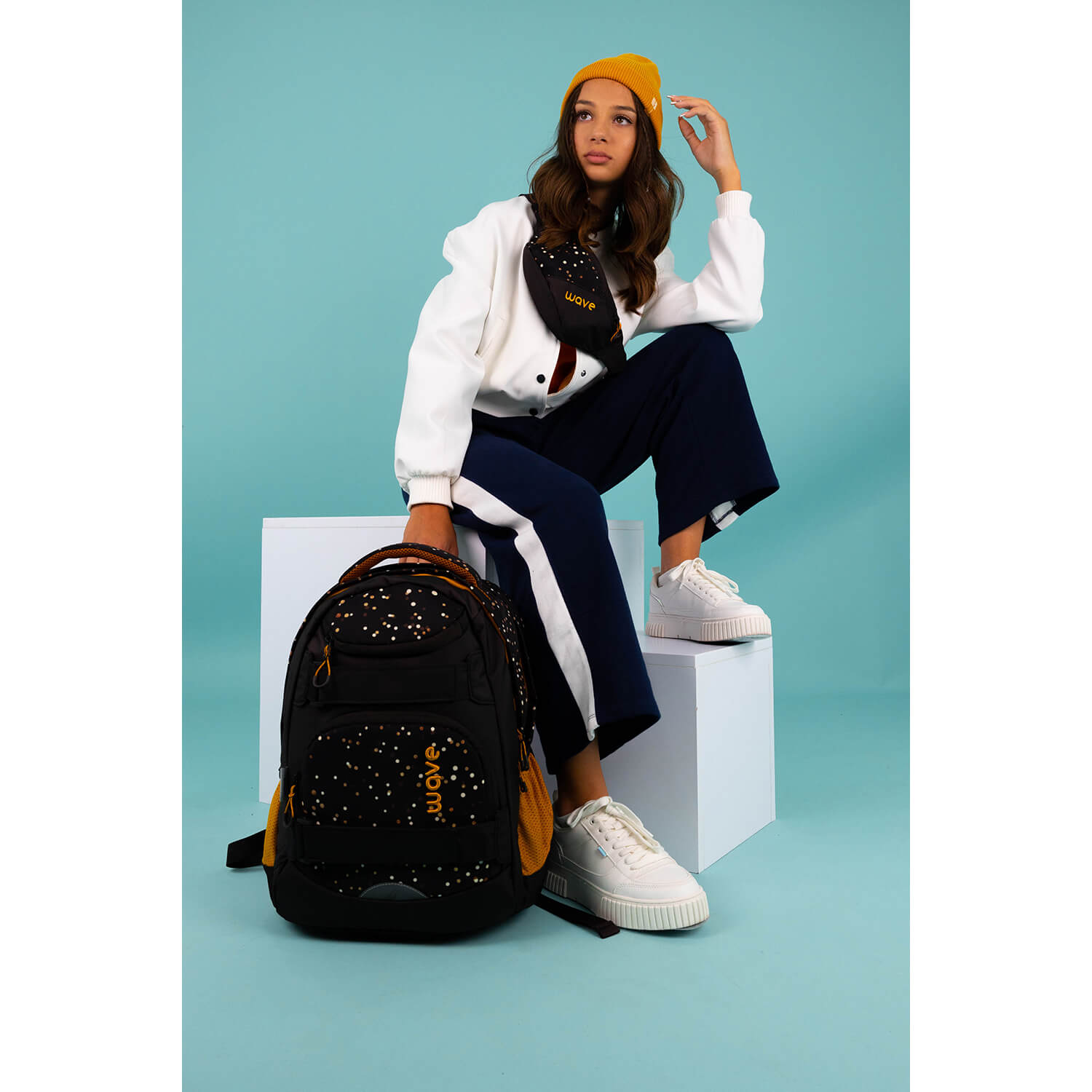 Rucksack Infinity Move Schulrucksack "Dots Sand" Rucksack Infinity Move Schulrucksack "Dots Sand"