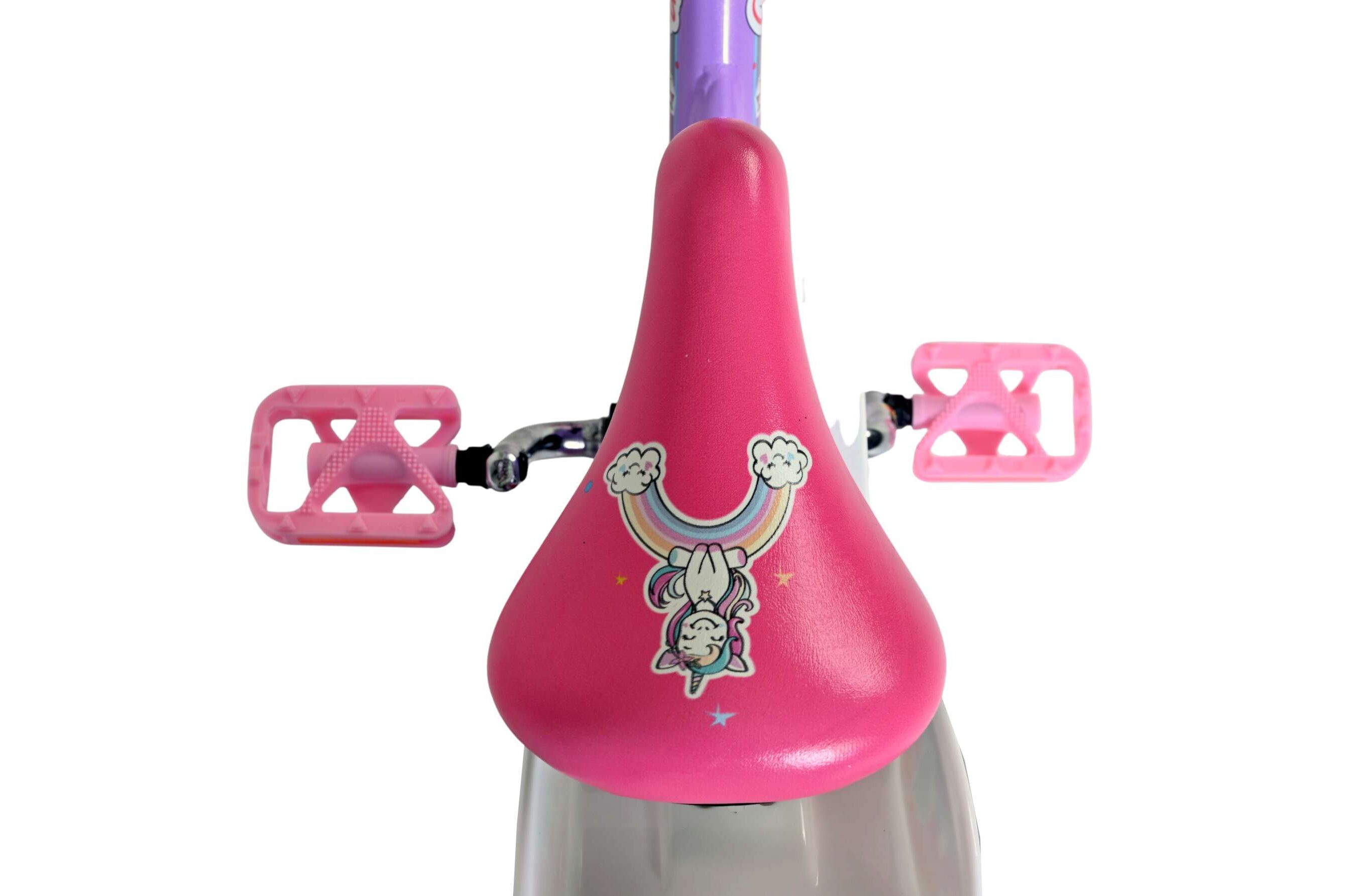 Volare Kinderfahrrad Unicorn für Mädchen 12 Zoll Kinderrad in Lila Volare Kinderfahrrad Unicorn für Mädchen 12 Zoll Kinderrad in Lila