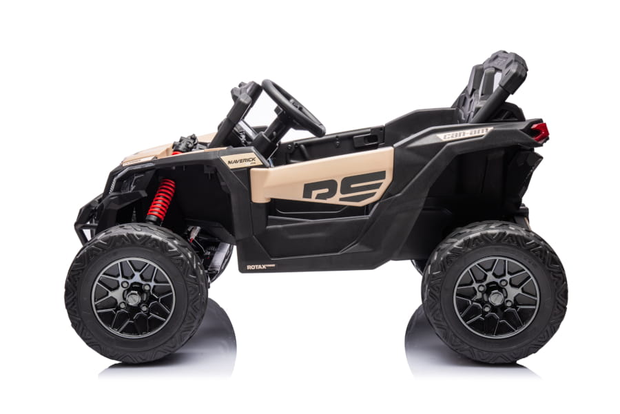 ES-Toys Kinderfahrzeug – Elektro Auto „Can Am Maverick UTV“ – 24V Akku,2x200W Motoren- 2,4Ghz, Ledersitz+EVA – RS