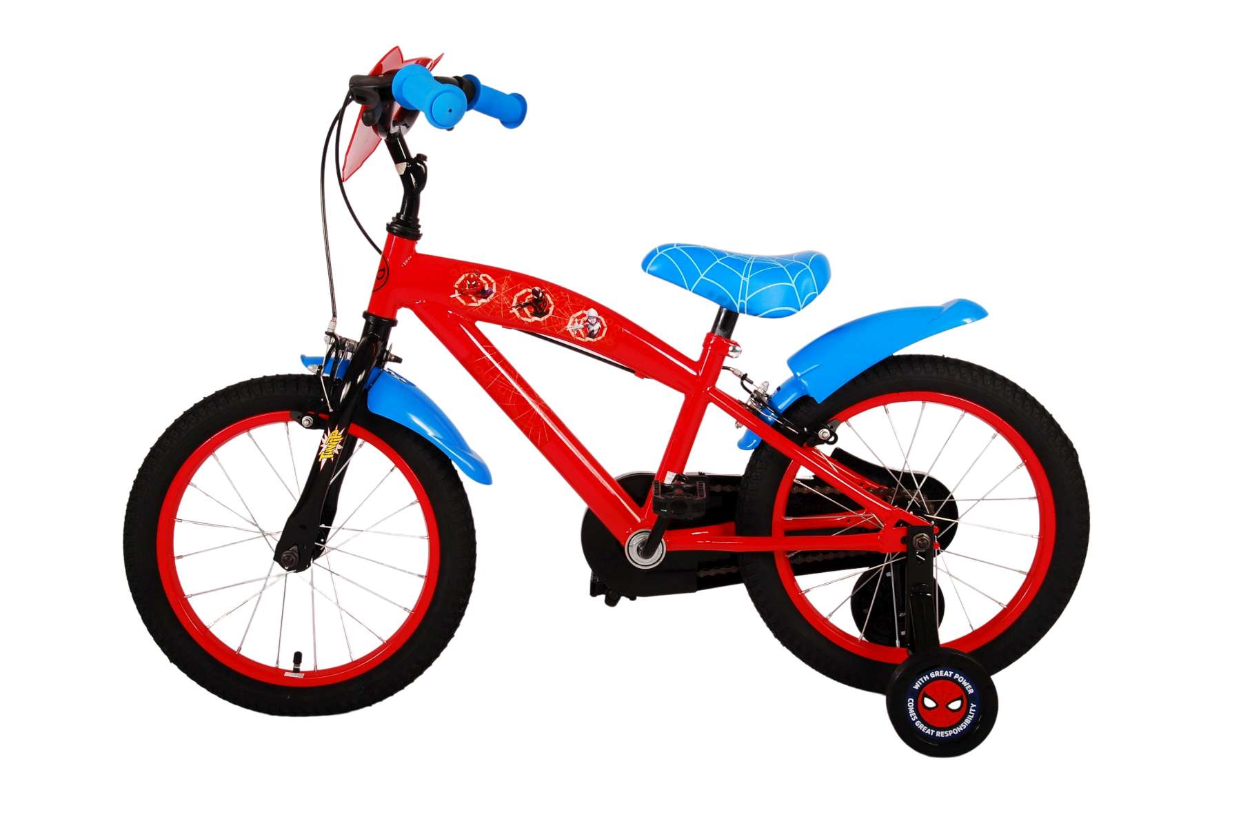 Kinderfahrrad Ultimate Spider-Man Jungen 16 Zoll Kinderrad in Blau/Rot