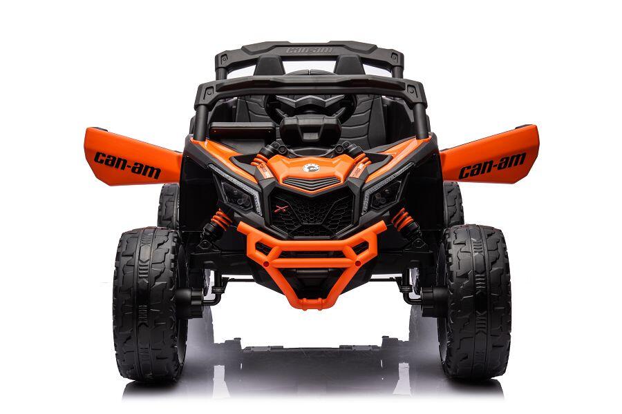 ES-Toys Kinderfahrzeug – Elektro Auto „Can Am Maverick UTV“ – 24V Akku,2x200W Motoren- 2,4Ghz, Ledersitz+EVA – RS