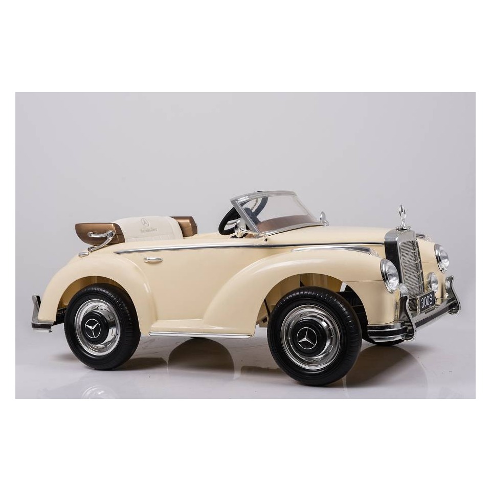ES-Toys Elektro Kinderfahrzeug – Kinderauto „Mercedes 300S“ Oldtimer – lizenziert – 12V7AH – 2,4Ghz, MP3, Ledersitz+EVA ES-Toys Elektro Kinderfahrzeug – Kinderauto „Mercedes 300S“ Oldtimer – lizenziert – 12V7AH – 2,4Ghz, MP3, Ledersitz+EVA
