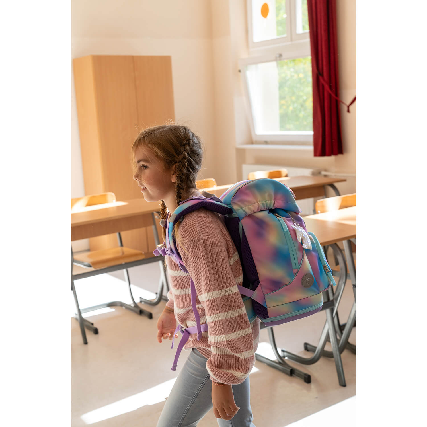 Rucksack Motion ergonomisches Schulranzen Set 5-teilig Rainbow Color