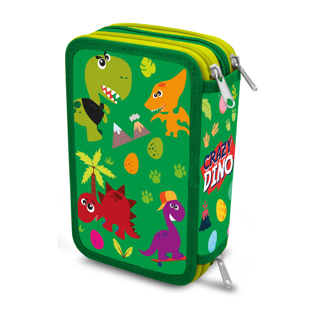 Crazy Dino Federtasche Federmäppchen 44 Teile Crazy Dino Federtasche Federmäppchen 44 Teile