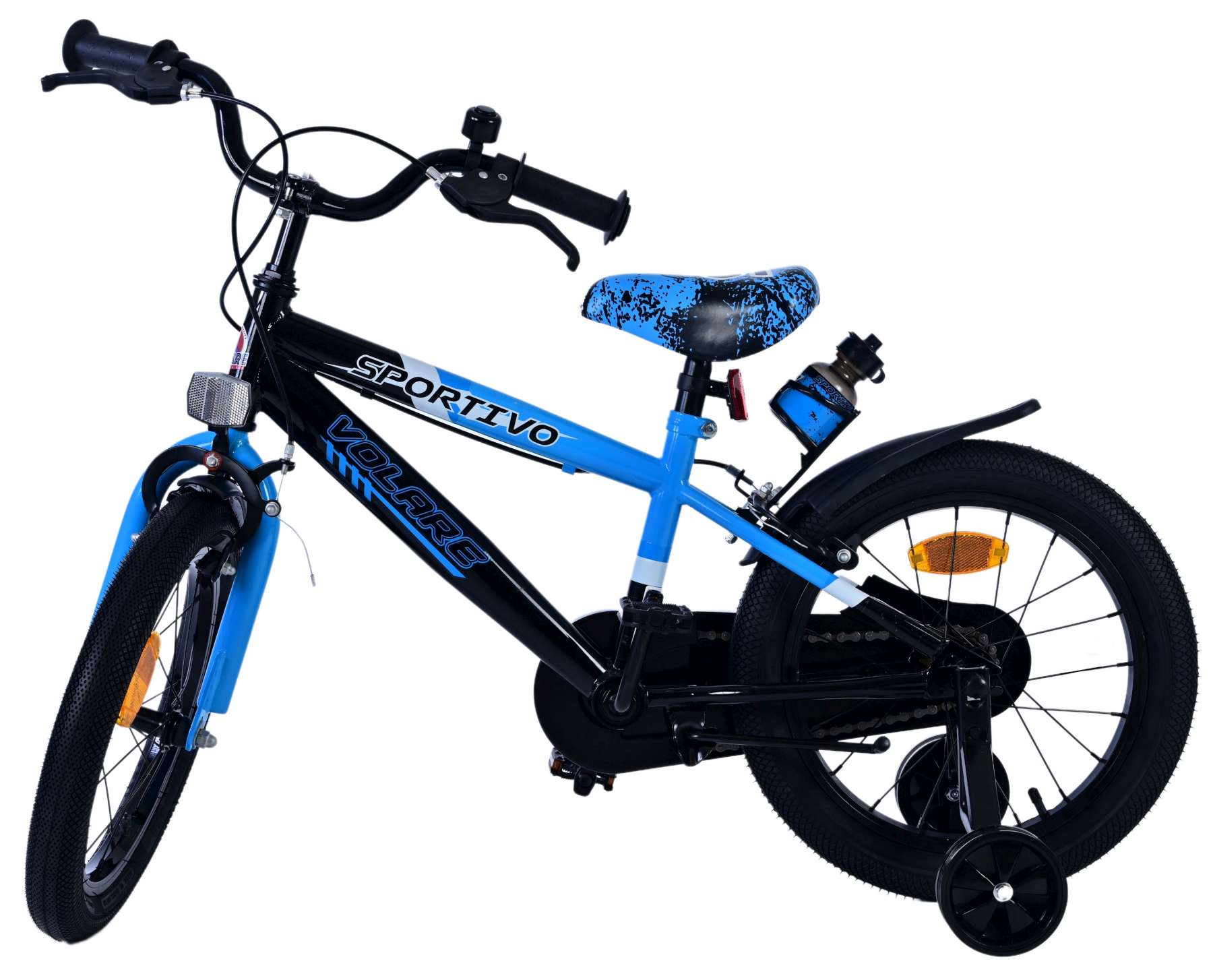 Kinderfahrrad Rocky Fahrrad für Jungen 16 Zoll Kinderrad Blau Schwarz