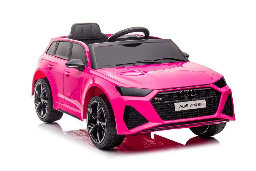 Kinderfahrzeug – Elektro Auto „Audi RS6“ – lizenziert – 12V7AH Akku und 2 Motoren- 2,4Ghz + MP3 + Leder + EVA – Pink/Rosa Kinderfahrzeug – Elektro Auto „Audi RS6“ – lizenziert – 12V7AH Akku und 2 Motoren- 2,4Ghz + MP3 + Leder + EVA – Pink/Rosa