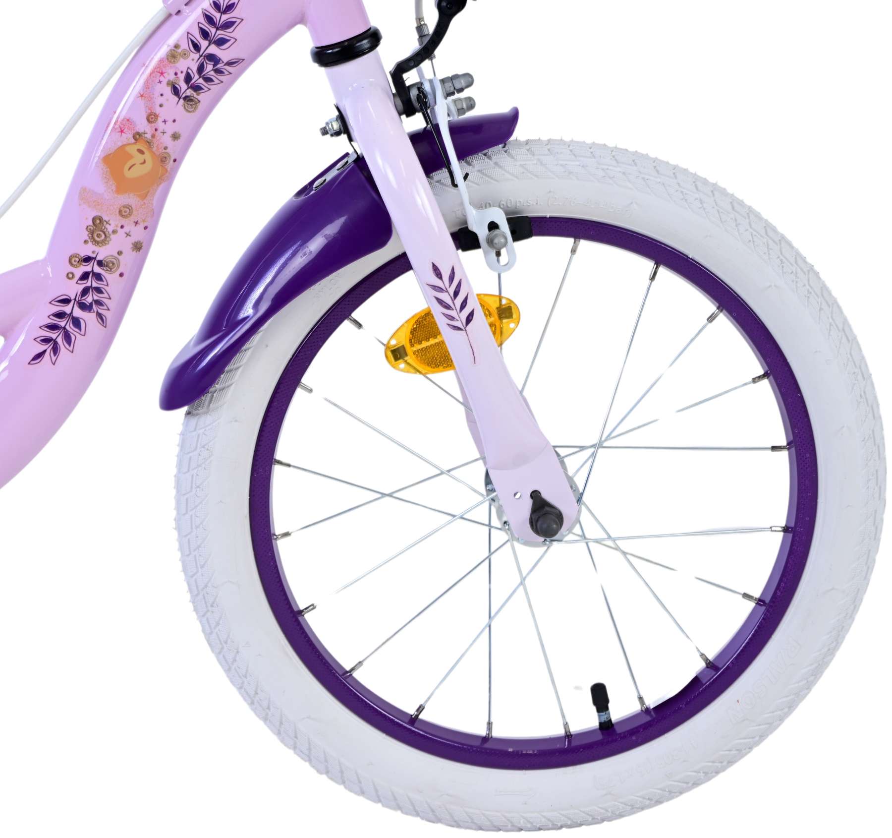 Kinderfahrrad Disney Wish für Mädchen Fahrrad Lila 16 Zoll Kinderrad