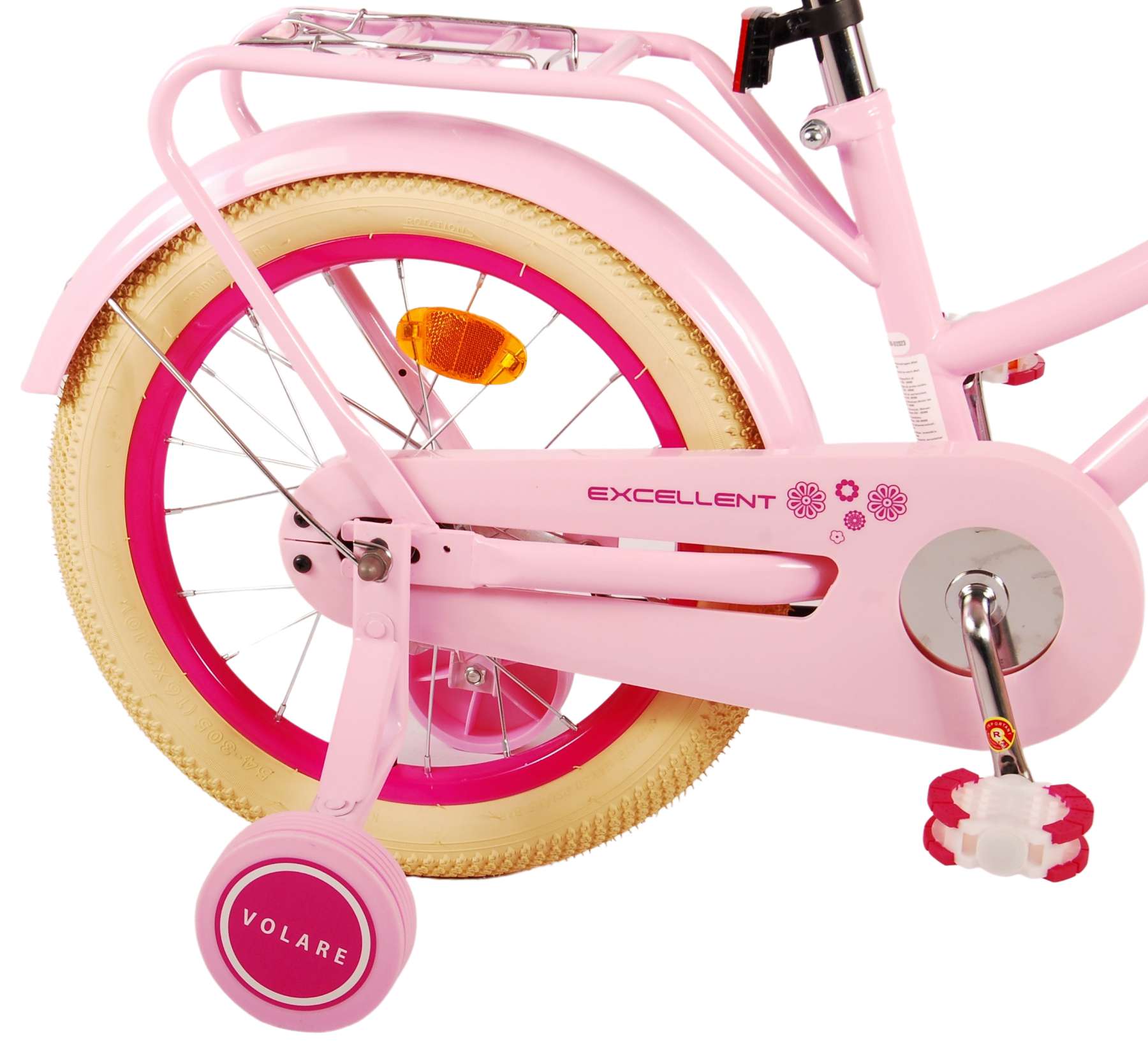 Kinderfahrrad Excellent Fahrrad für Mädchen 16 Zoll Kinderrad in Rosa