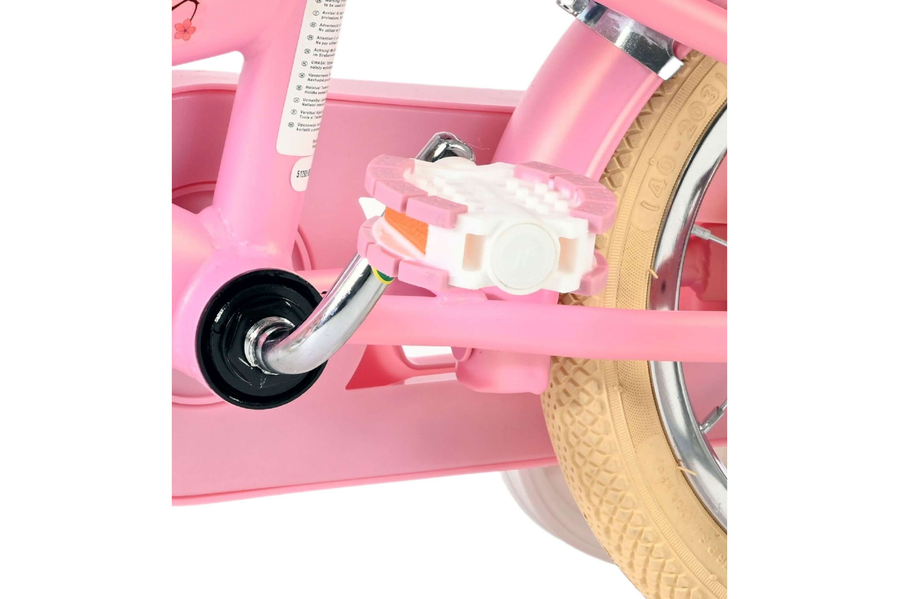 Kinderfahrrad Blossom für Mädchen 12 Zoll Kinderrad in Rosa, Zwei Handbremsen Kinderfahrrad Blossom für Mädchen 12 Zoll Kinderrad in Rosa, Zwei Handbremsen